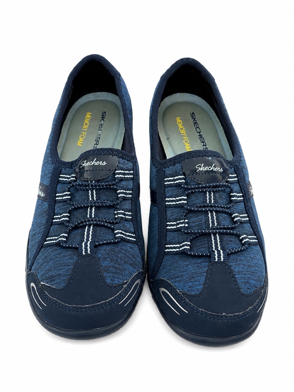 Skechers Relaxed Fit Breathe Easy Slip On Sneakers Women’s 6 Navy Shoes